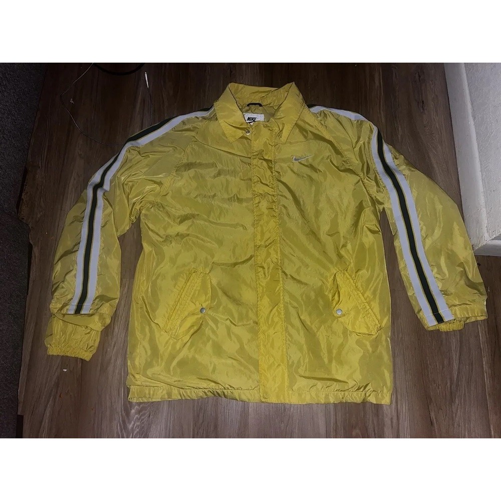Nike‎ Men's Vintage Yellow / White Windbreaker Large 90's